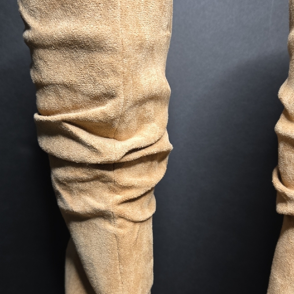 Tan Suede Women's Boots - Picture 3 of 8